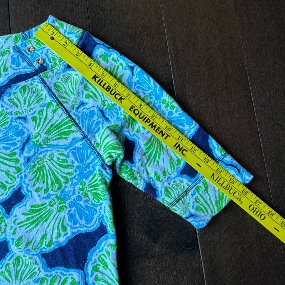 Lilly Pulitizer French terry chic fit dress size small boat neck 3/4 sleeves blu - Picture 7 of 9